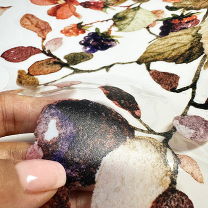 Autumnal Forest and Fox Window Cling for Fall Decoration
