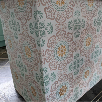 Bukhara Faux-Tile Stencil
