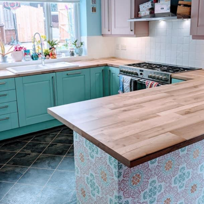 Bukhara Faux-Tile Stencil