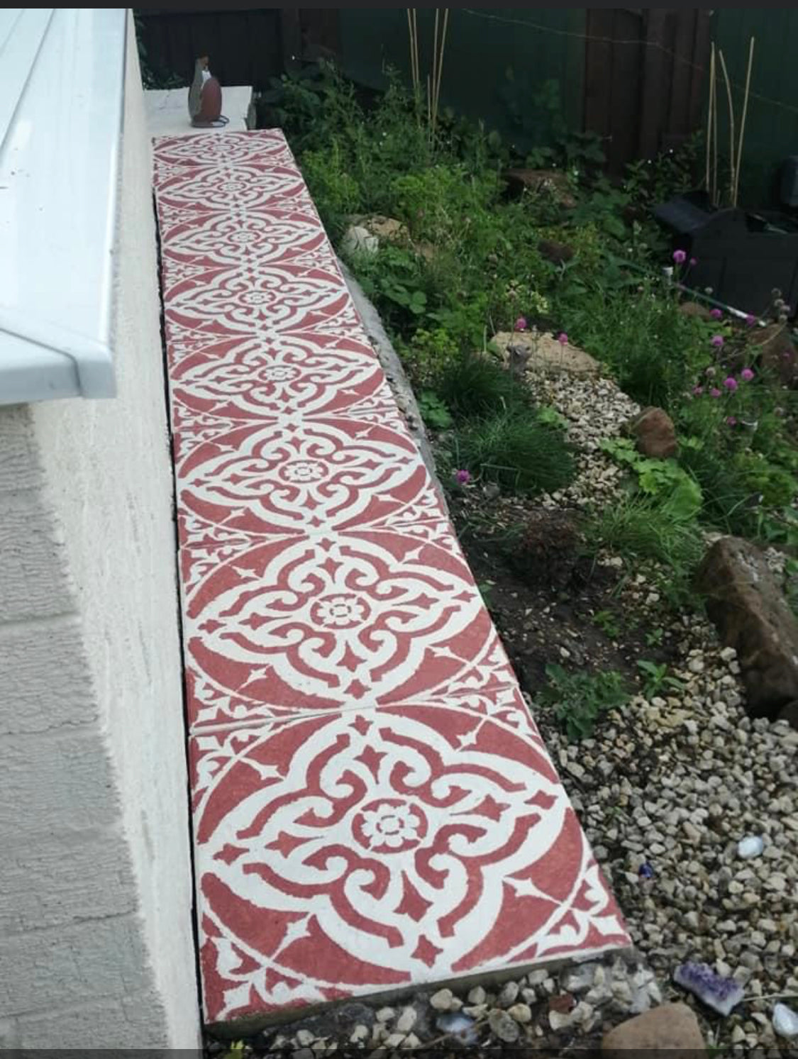 Turin Patio Stencil - Square Slabs