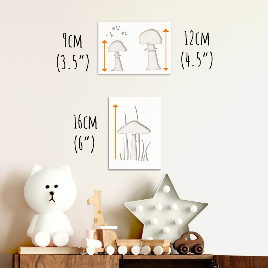 Mushroom Stencil Set