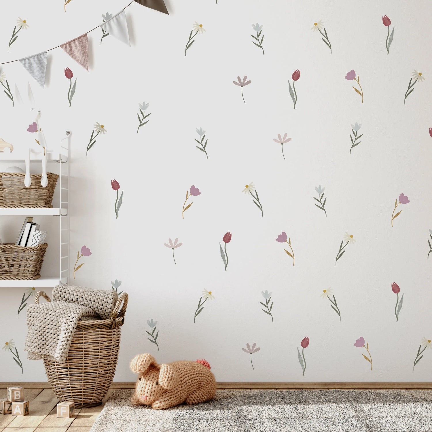 Wall Decal Mixed Flower Wall Decal Set Dizzy Duck Designs