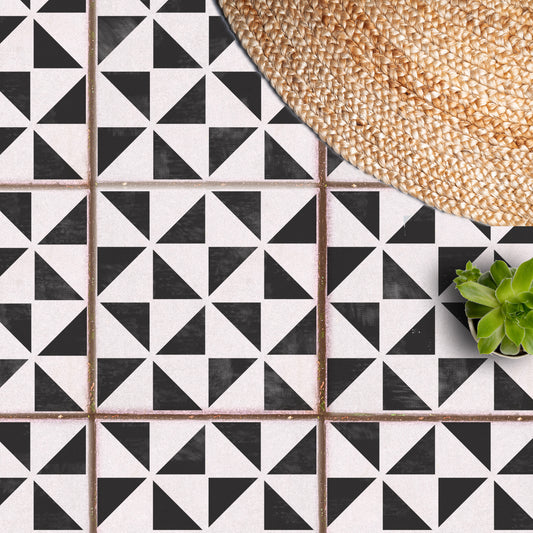 Patio Stencil for Concrete Floor Makeovers 'Assa'