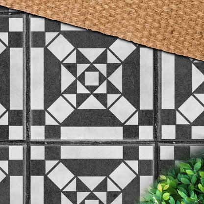 Patio Stencil to Transform Concrete for Less 'Buckingham'