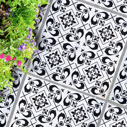 Patio Stencil to Transform Concrete for Less 'Cassis'