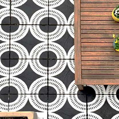 Beginner-Friendly Patio Stencil for Outdoor Floors 'Desert Sands'