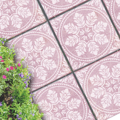 Patio Stencil for Concrete Floor Makeovers 'Edessa'