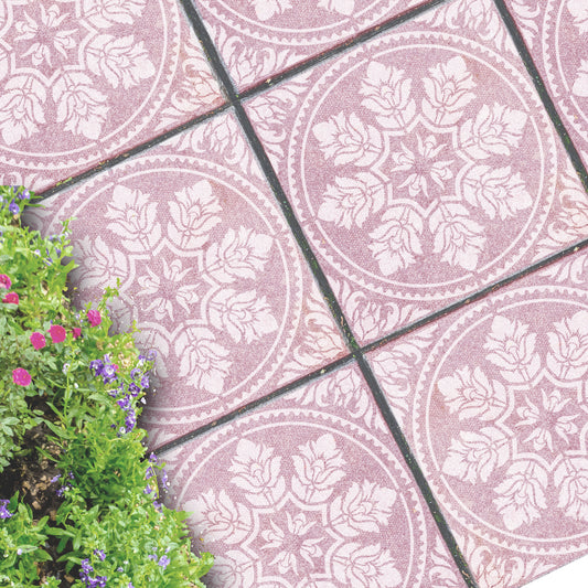 Patio Stencil for Concrete Floor Makeovers 'Edessa'