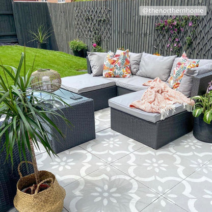 Patio Stencil for Stylish Outdoor Floor Designs 'Jannah'