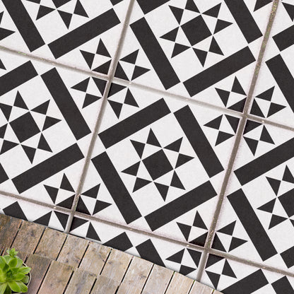 Reusable Patio Stencil for Outdoor Tile Designs 'Kensington'