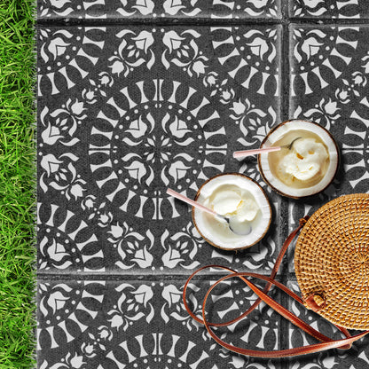 Patio Stencil for Stylish Outdoor Floor Designs 'Laya'