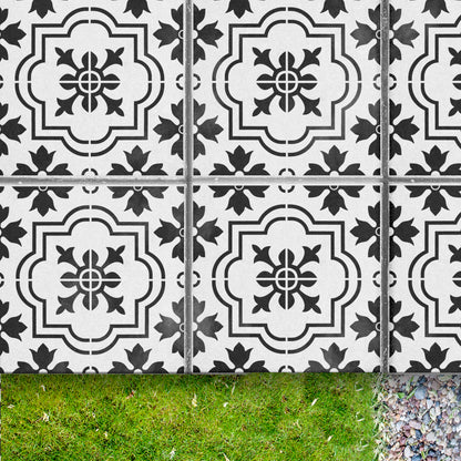 Beginner-Friendly Patio Stencil for Outdoor Floors 'Marbella'