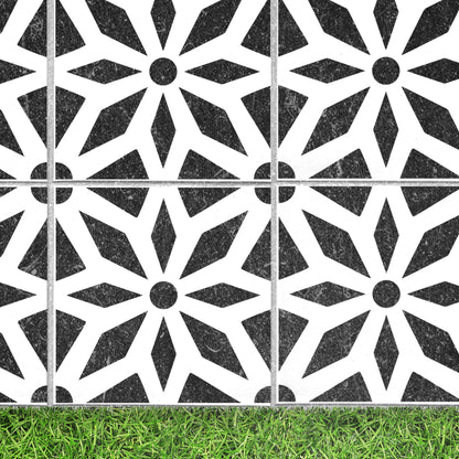 Reusable Patio Stencil for Outdoor Tile Designs 'Midar'