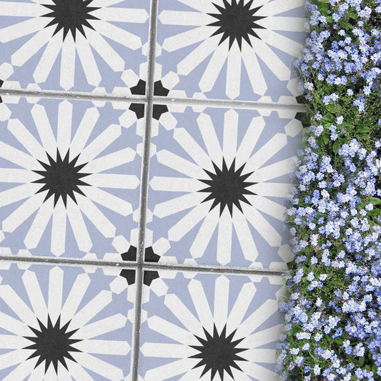 Patio Stencil for Concrete Floor Makeovers 'Midelt'