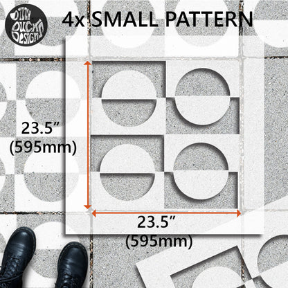 Patio Stencil for Easy DIY Concrete Makeovers 'Madrid'