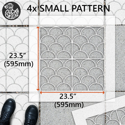 Patio Stencil for Simple DIY Patio Upgrades 'Mermaid'