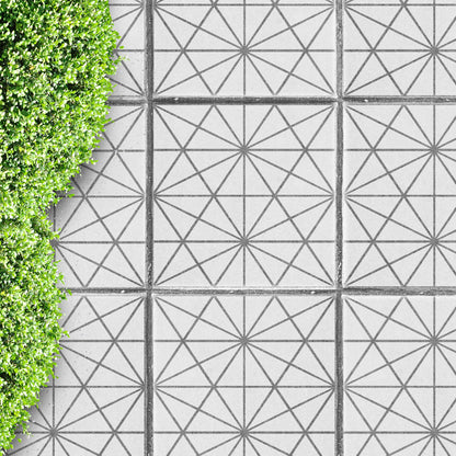 Reusable Patio Stencil for Outdoor Geometric Tile Designs 'Osaka'
