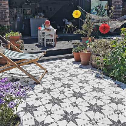 Patio Stencil for Easy DIY Concrete Makeovers 'Zarzis'