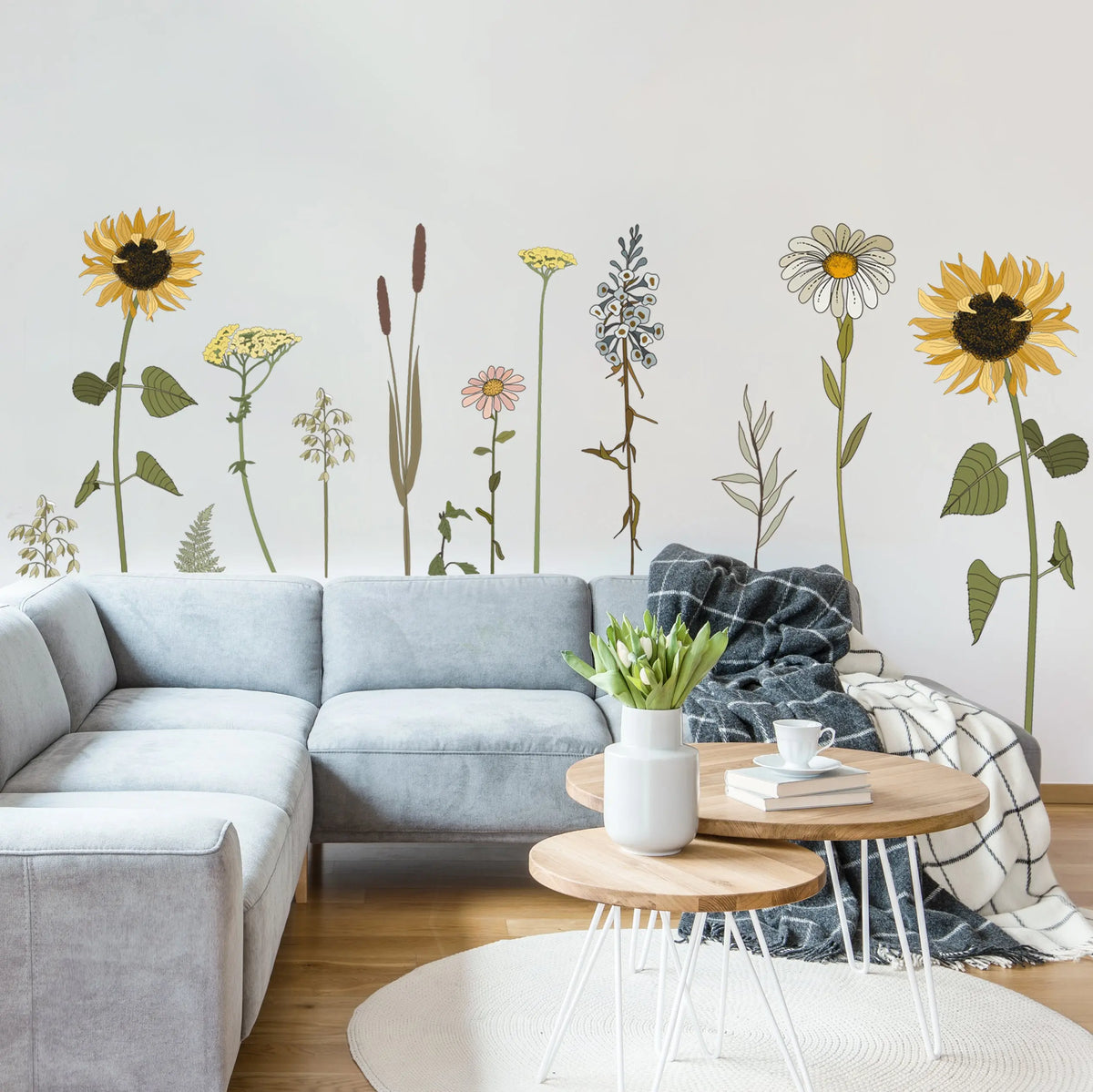 Retro Flower Wall Decal Set – Dizzy Duck Designs
