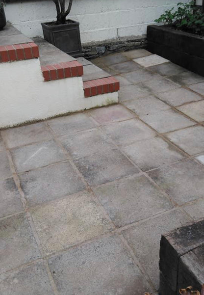 Turin Patio Stencil - Square Slabs