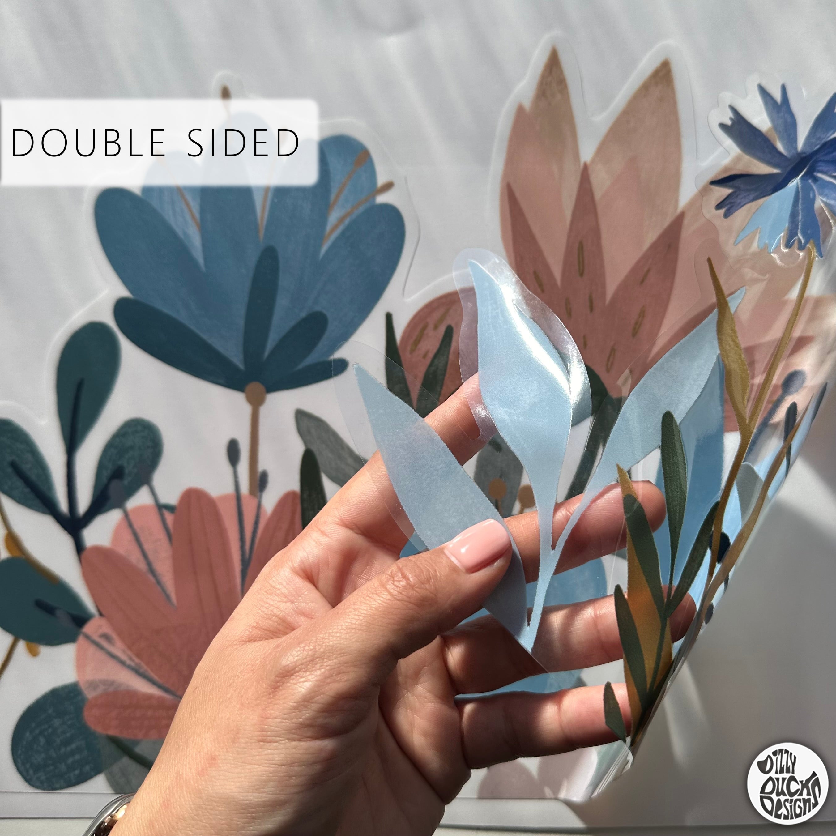 Spring Flower Window Decal – Dizzy Duck Designs