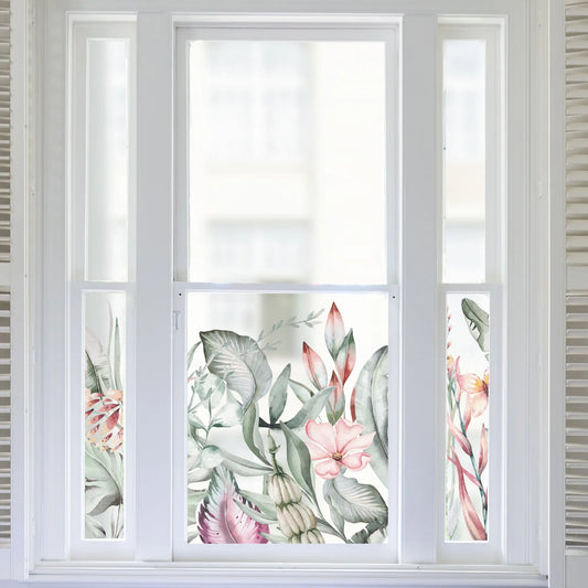 Tropical Banana Window Decal Border - Dizzy Duck Designs