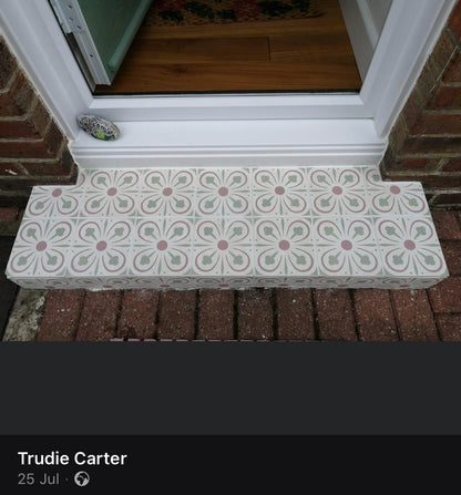 Patio Stencil for Affordable DIY Tile Effect 'York'