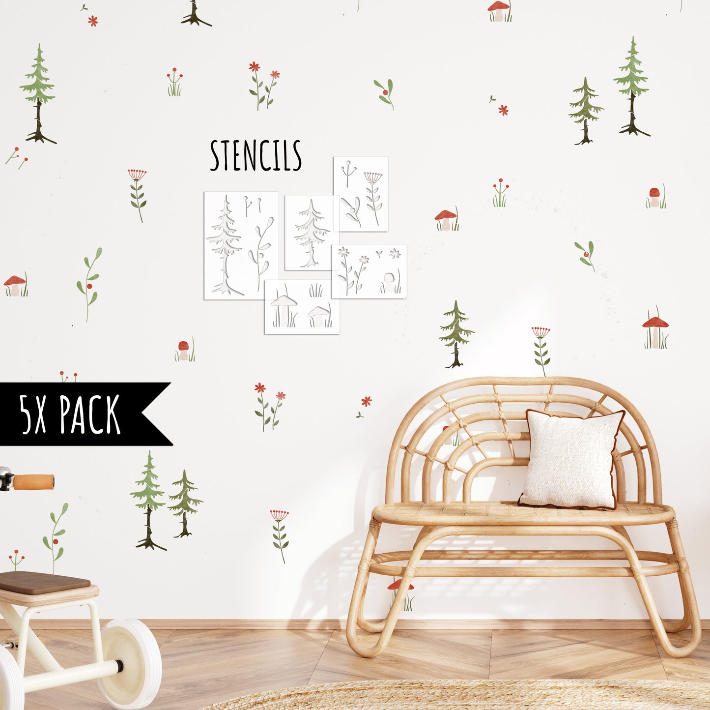 Woodland Stencil Set