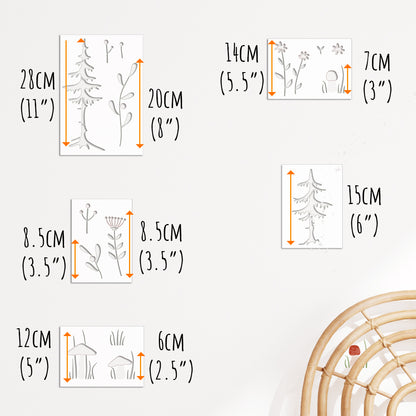 Woodland Stencil Set