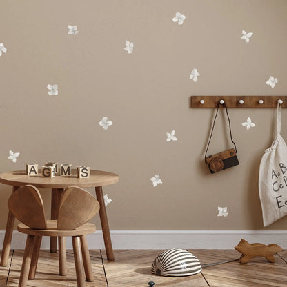 Wall Decal White Flower Wall Decal Set Dizzy Duck Designs