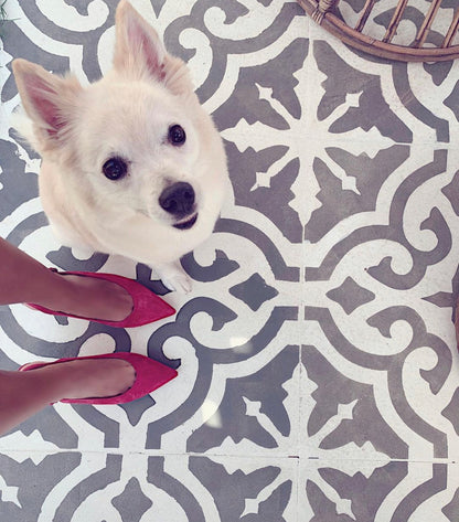 Patio Stencil for Moroccan-Style Concrete Floors 'Seville'
