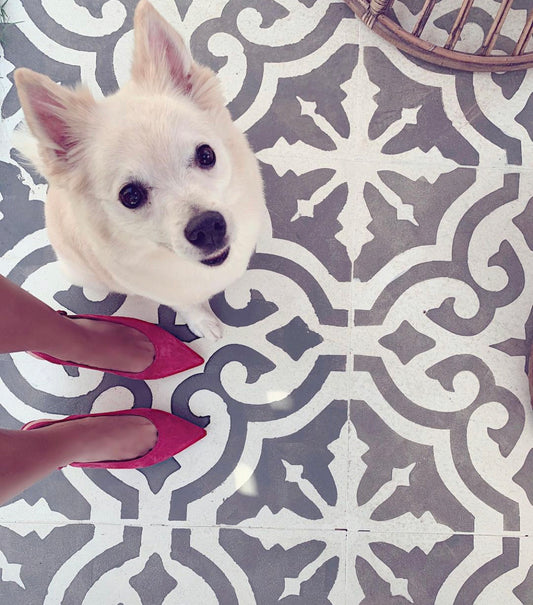 Patio Stencil for Moroccan-Style Concrete Floors 'Seville'