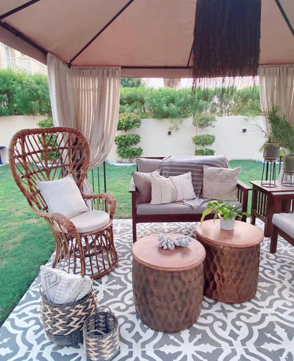 Patio Stencil for Moroccan-Style Concrete Floors 'Seville'