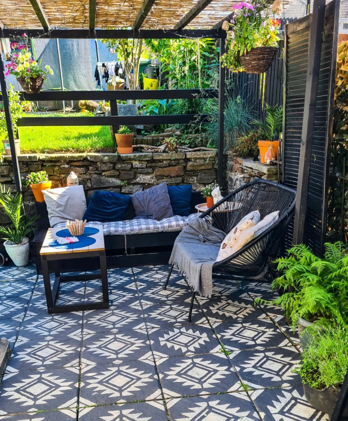 Patio Stencil for Simple DIY Patio Upgrades 'Pachuca'
