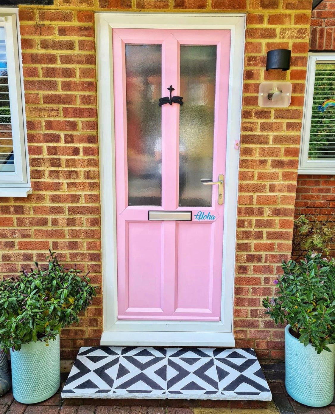 Patio Stencil for Affordable DIY Tile Effect 'Ksar'