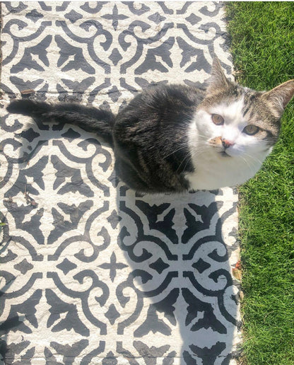 Patio Stencil for Moroccan-Style Concrete Floors 'Seville'