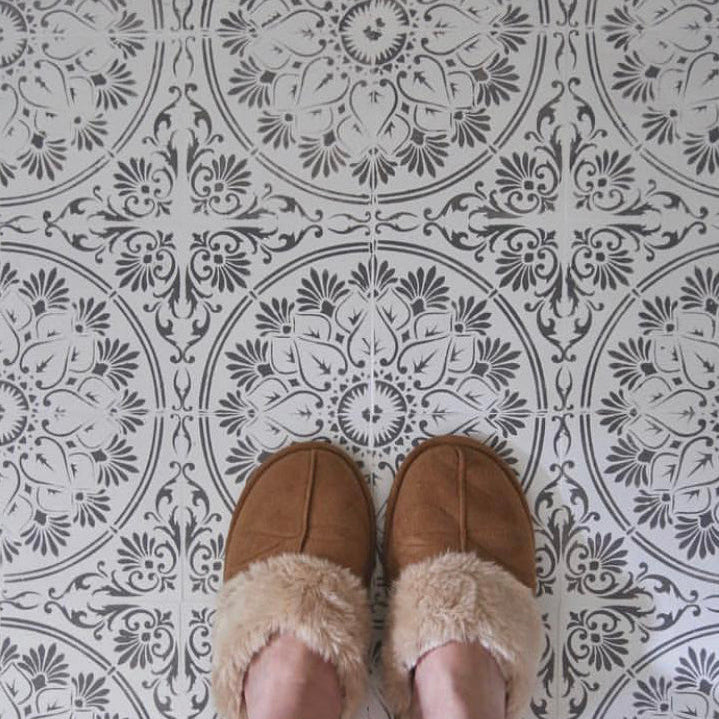 Varanasi Faux-Tile Stencil