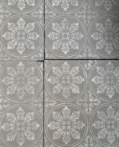 Patio Stencil for Concrete Floor Makeovers 'Edessa'