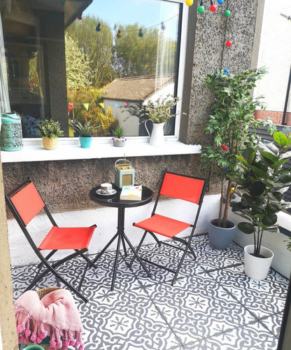 Patio Stencil for Moroccan-Style Concrete Floors 'Seville'