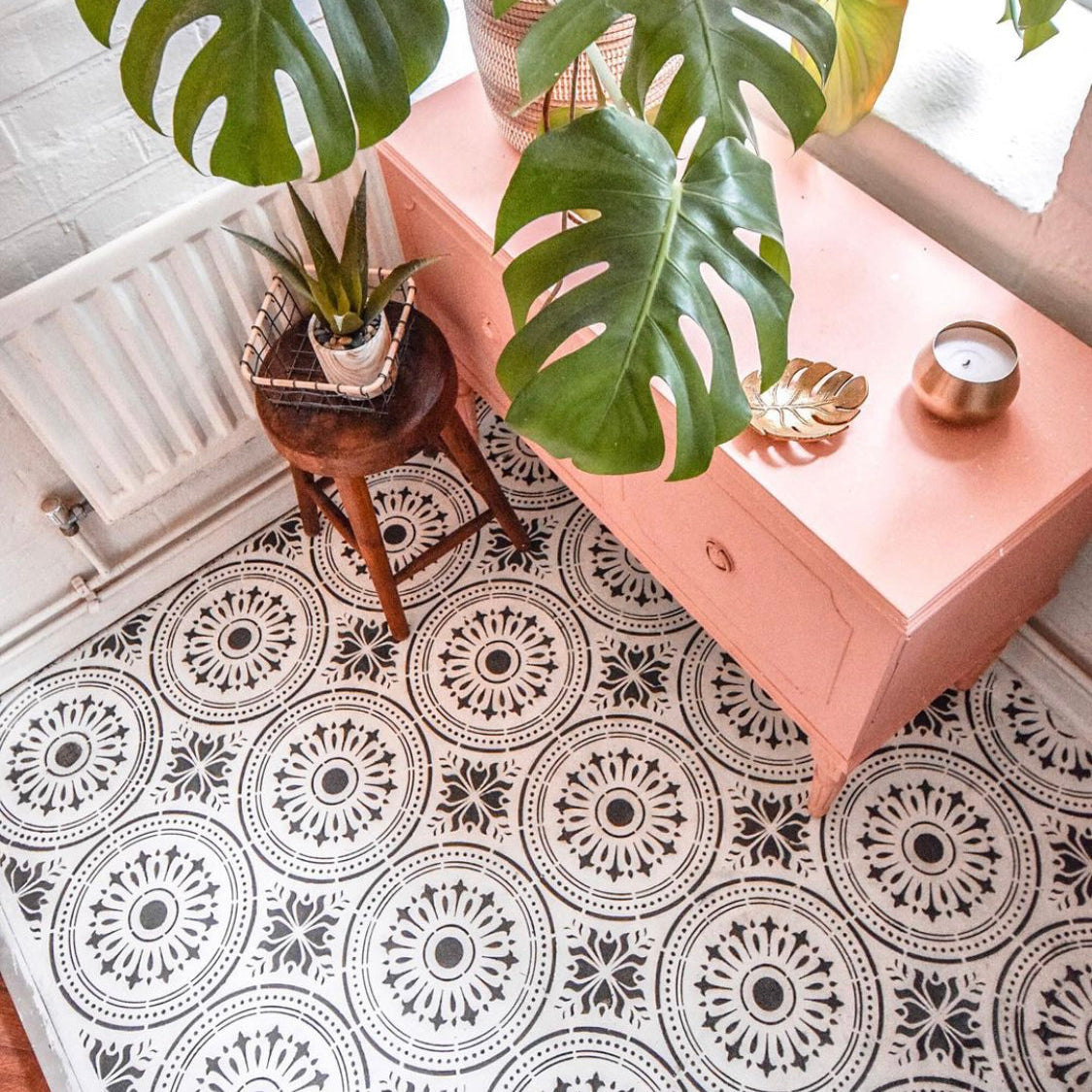 Verona Faux Tile Stencil