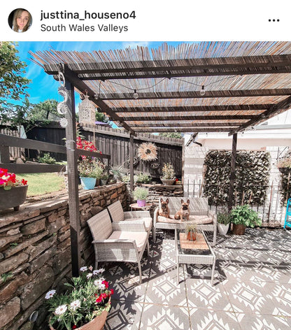 Patio Stencil for Simple DIY Patio Upgrades 'Pachuca'