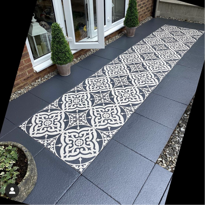 Turin Patio Stencil - Square Slabs
