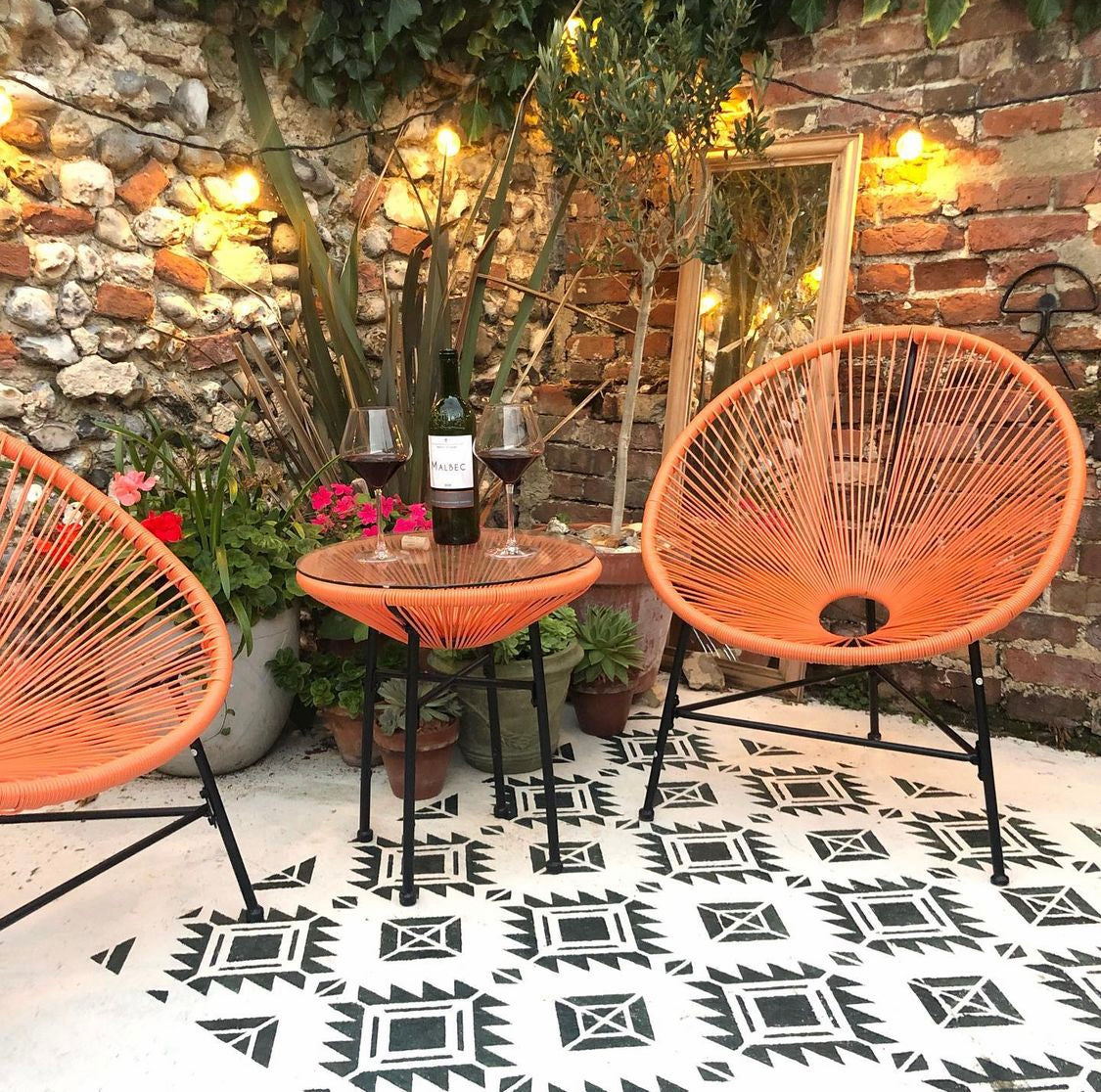 Patio Stencil for Simple DIY Patio Upgrades 'Pachuca'