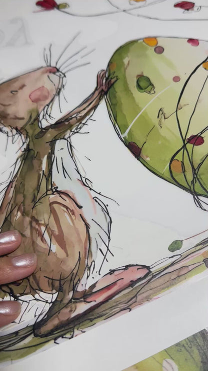 Quirky Happy Easter Rabbit with Egg Quote Window Decals