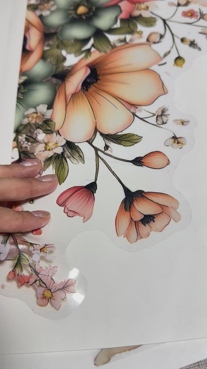 Spring Flowers Window Decal