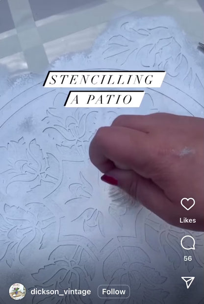 Patio Stencil for Concrete Floor Makeovers 'Edessa'