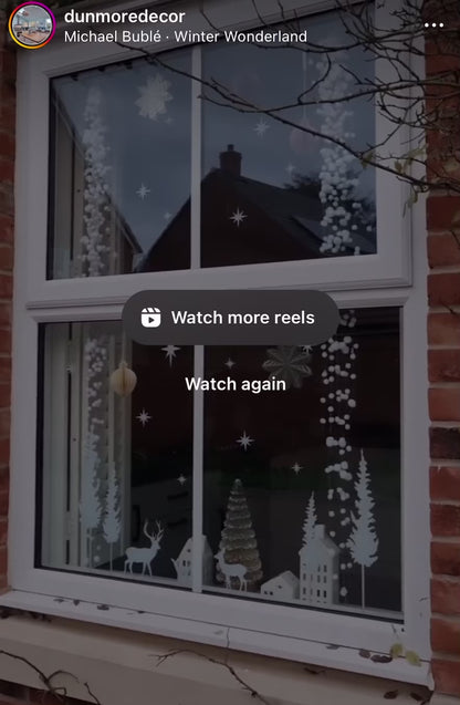 Stag & Forest Window Decal