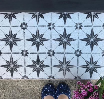 Patio Stencil for Easy DIY Concrete Makeovers 'Zarzis'