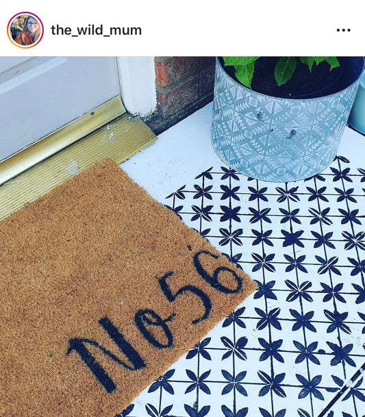 Patio Stencil for Easy DIY Garden Makeover 'Polensa'
