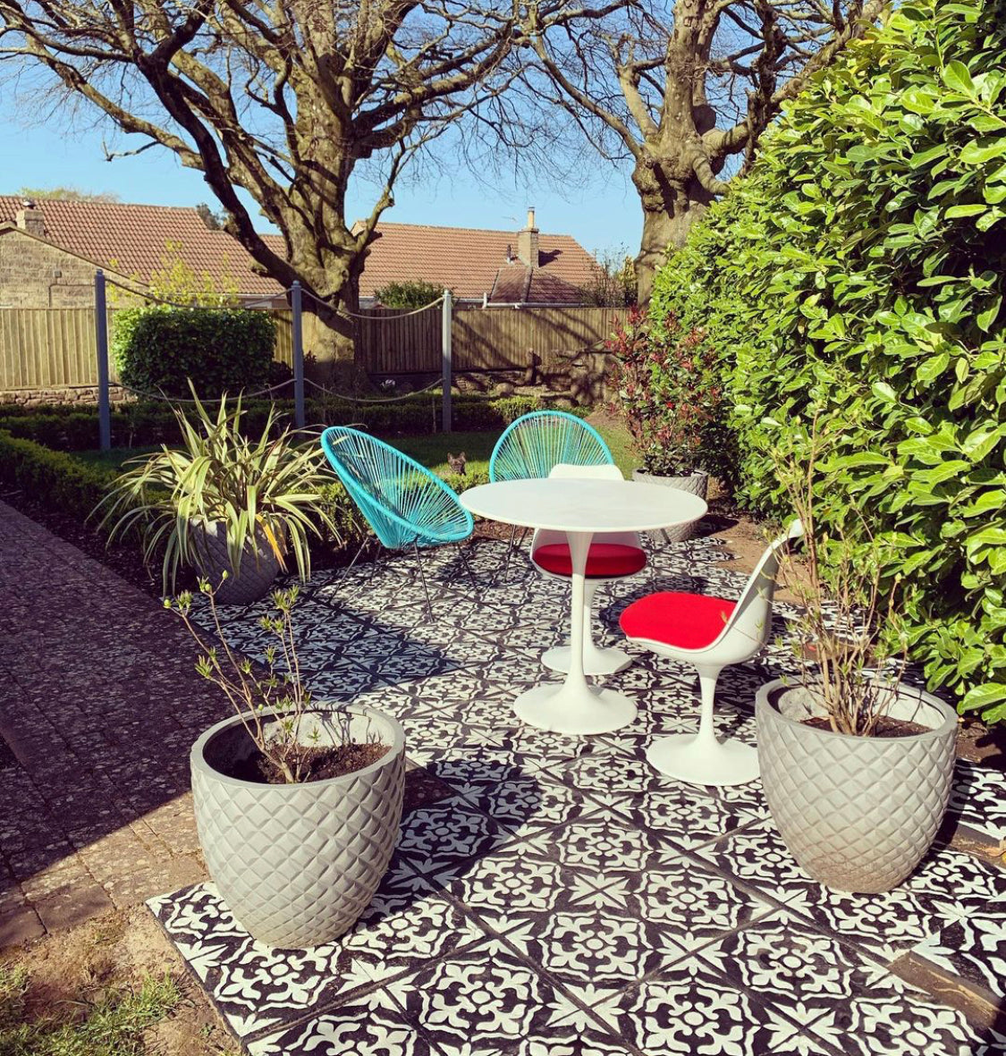 Patio Stencil for Easy DIY Concrete Makeovers 'Gibraltar'